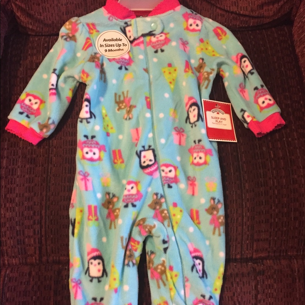 3 for $10 New Sleep and Play kids Christmas PJ’s